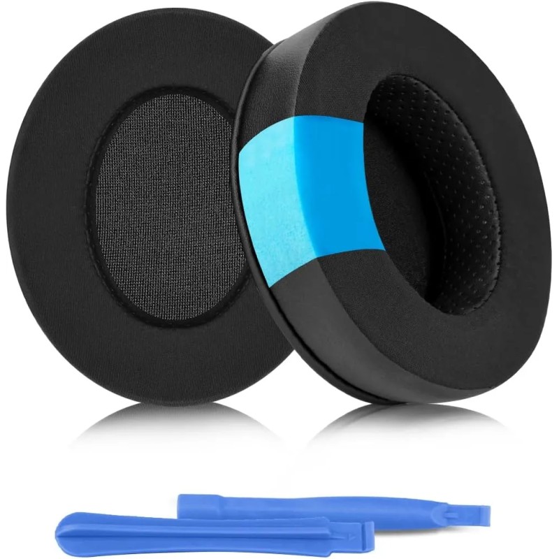 ELZO Almohadillas de Repuesto para Auriculares Audio-Technica ATH M50XBT M50X M40X.