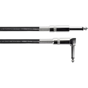 CORDIAL - ECL EI3PR - Cable Guitarra jack 3 m recto/angular