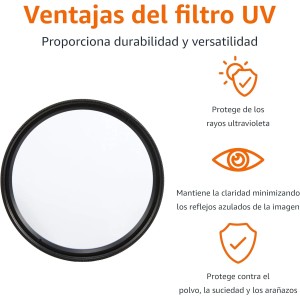 Amazon Basics - 58 mm Filtro de Protección UV Circular