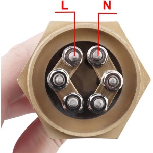 Elemento calefactor de 1.25 pulgadas, rosca tipo 3U, brida de cobre 220V/380V 3000W