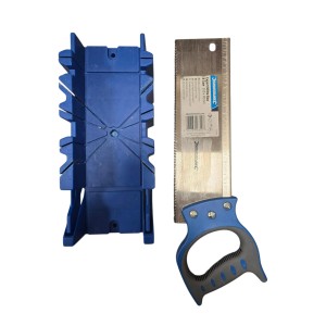 Silverline Tools 335464 - Caja de ingletes con sierra (300 x 90 mm)