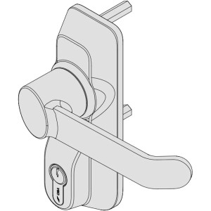 Manivela puerta 1.07078.68.0 antipanico manivela