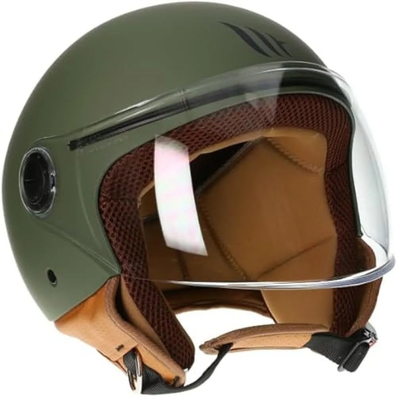 MT HELMETS CASCO MT OF501B STREET S SOLID A6 VERDE . TALLA S