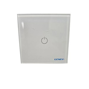 Interruptor Táctil de Cristal Blanco Empotrable