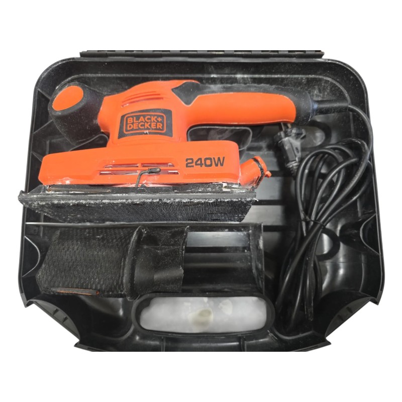 BLACK+DECKER Lijadora Orbital 240W de 1/3 Hoja