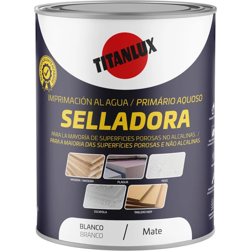 Titanlux Selladora al Agua Blanco Mate 750ml