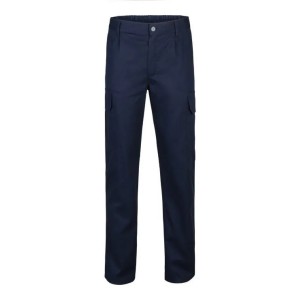 Pantalon trabajo 100% aLGodon color azul Talla 60