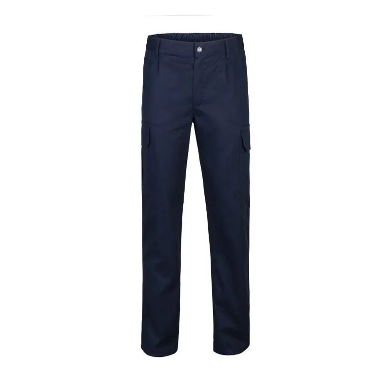 Pantalon trabajo 100% aLGodon color azul Talla 60