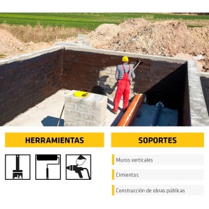 SIKA - Emulsión butuminosa para impermeabilización para cimientos