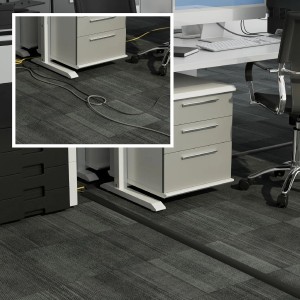 D-Line CC-1 | Canaleta pasacables Cavidad x 60 mm y 1,8 m en color negro