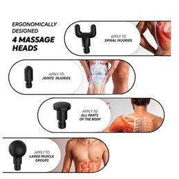 Pistola de masaje de percusión de tejido profundo, Massage Gum Pistola de masaje de percusión de tejido profundo, Massage Gum