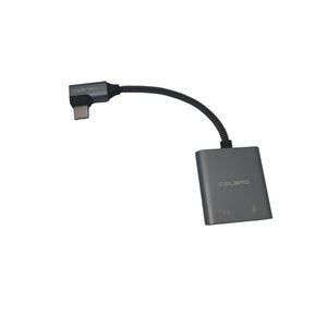 Adaptador 2 en 1 USB C a Doble USB C Adaptador Carga Audio para Auriculares