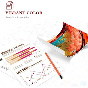 Toner Kingdom LC-123XL 16 Cartuchos de Tinta Compatibles para Brother LC123