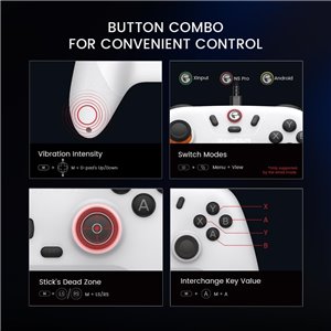 GameSir Nova Lite Controlador Inalámbrico, Conectividad Tri-modo