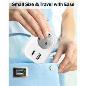 Adaptador Enchufe USA a Europa