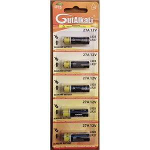 Pilas alcalinas 27 A - 12 V, 1O Unidades .L828 / LR27