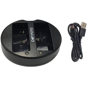 Dot.Foto BLH-1 USB Cargador Doble (BCH-1 Tipo)