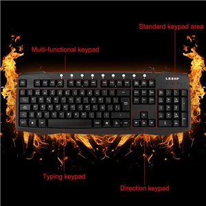 Teclado USB para PC LESHP