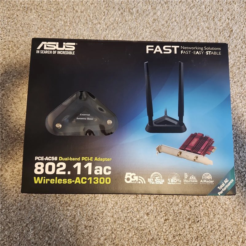ASUS PCE-AC56 DUAL BAND PCI-E WIFI ADAPTER 802.11A