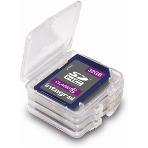 Juego de 4 Carcasas para Tarjetas de Memoria