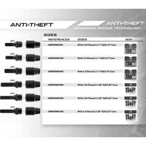 OMP OMPS09841401 Tornillos antirrobo