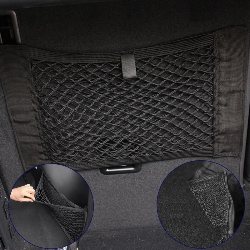 Nutabevr 4PCS Bolsa de Organizador de Coche, 37 x 24 cm Red elástica de Almacenamiento