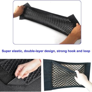 Nutabevr 4PCS Bolsa de Organizador de Coche, 37 x 24 cm Red elástica de Almacenamiento