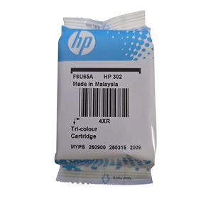 HP 302 F6U65AE, Cartucho de Tinta Original Tricolor