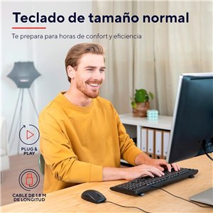 Trust Taro Teclado - Disposición QWERTY Español