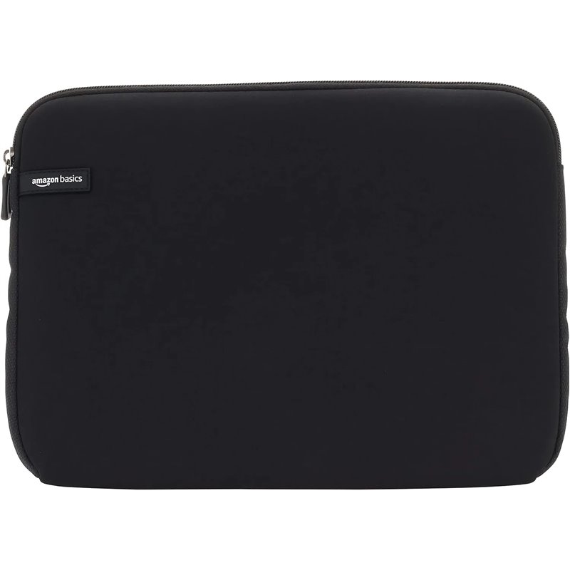 Amazon Basics Funda para portátiles de hasta 14-Pulgadas, Color Negro