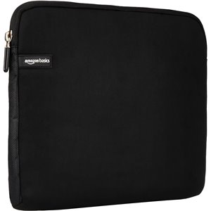 Amazon Basics Funda para portátiles de hasta 14-Pulgadas, Color Negro
