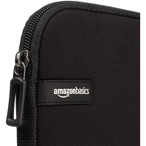 Amazon Basics Funda para portátiles de hasta 14-Pulgadas, Color Negro