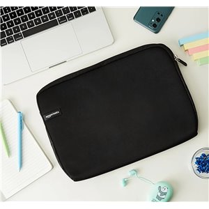 Amazon Basics Funda para portátiles de hasta 14-Pulgadas, Color Negro