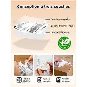 Phomemo Etiquetas De EnvíO 4 X 6 Dhl, Etiquetas TéRmicas