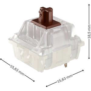 CHERRY MX RGB BROWN Switch Kit, 23 interruptores
