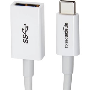Amazon Basics Cable Adaptador convertidor Hembra de USB-C a USB-A 3.1, 1.ª Gen