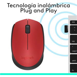 Logitech M171 Ratón inalámbrico para PC, Mac, portátil, 2,4 GHz