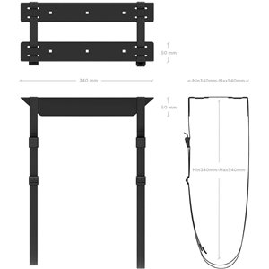 AISENS Soporte para CPU Debajo de Escritorio con C