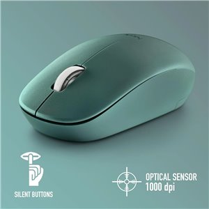 NGS Fog Pro Green - Ratón Inalámbrico Óptico