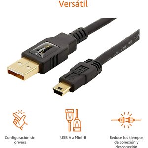 Amazon Basics USB-A a Mini USB Cable 2.0 de, 0.9 mt