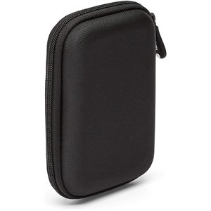 Amazon Basics Funda de Disco Duro, 15.1 x 10.8 x 4.2 cm, Color Negro y Naranja
