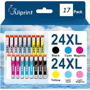 Cartuchos de tinta compatibles con Epson 24XL para impresora Expression Photo XP-970 XP-55
