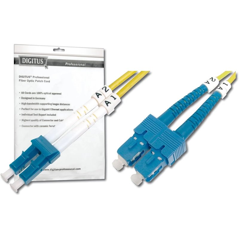 DIGITUS DK-292SCA3LC-01, Cable De Fibra Óptica OS2