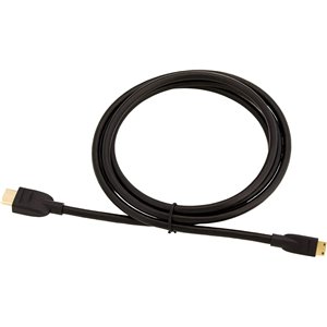Amazon Basics - Cable Mini HDMI de Alta Velocidad a HDMI , 1.8 m, Color Negro