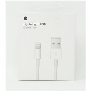 CABLE USB LIGHTNING ORIGINAL APPLE 8 PINS 1M.(MD818ZM/A) IPHONE/IPAD/IPOD