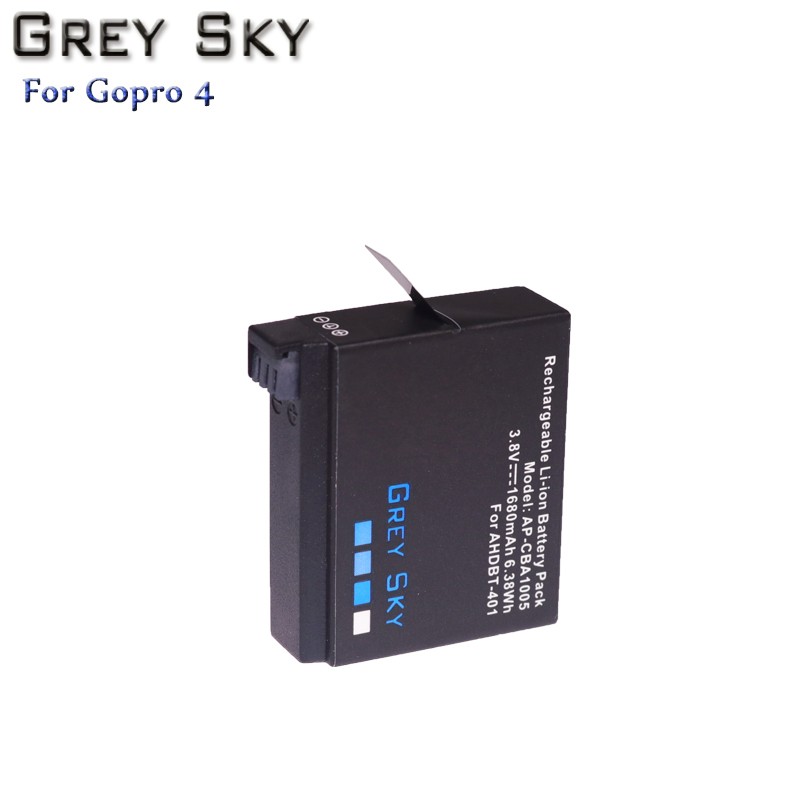 4 Baterias Grey sky 1680mAh + Cargador 3 ranuras