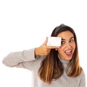 Bateria  Power Bank 5000 mAh COOL Leather Blanco