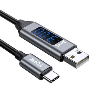 Cable USB a USB-C con pantalla digital de Datos
