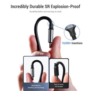 Cable USB a USB-C con pantalla digital de Datos