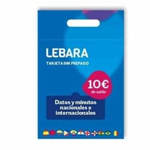 Tarjeta Prepago Lebara + Bono 60GB